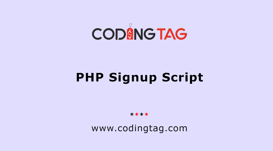 PHP Signup Script