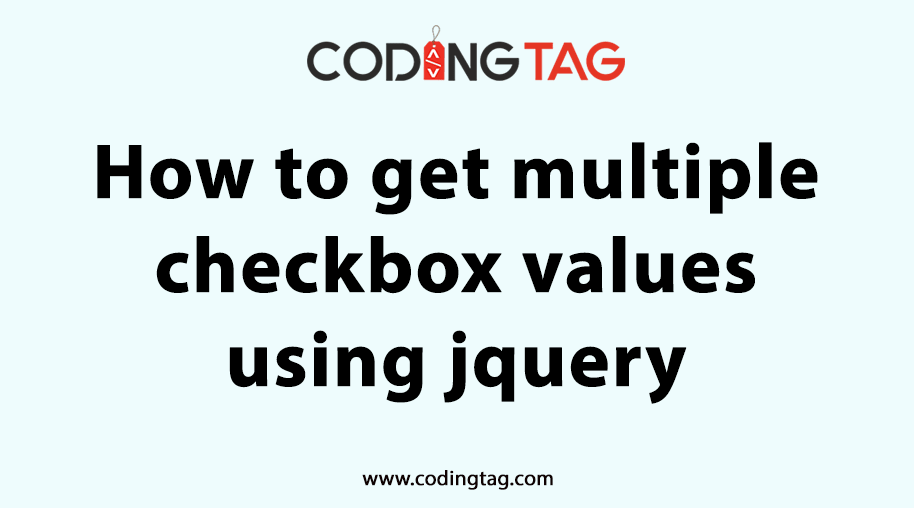 How to get multiple checkbox values using jquery?