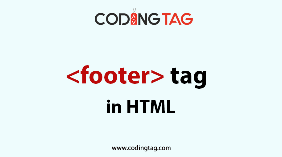 HTML FOOTER (<footer>) Tag