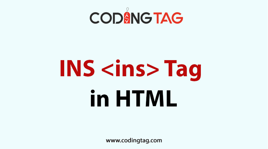 HTML INS <ins> Tag