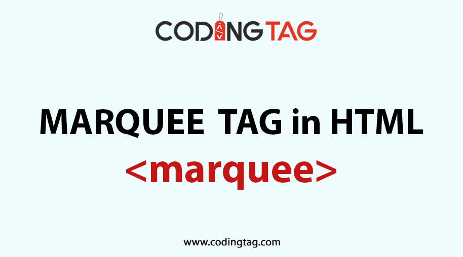 HTML MARQUEE <marquee> Tag