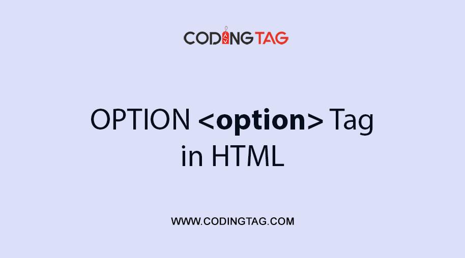 HTML OPTION <option> Tag