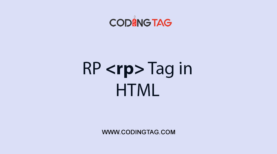 HTML RP <rp> Tag