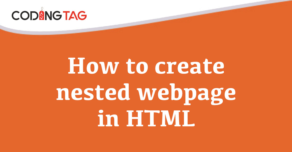 How to create nested webpage in HTML