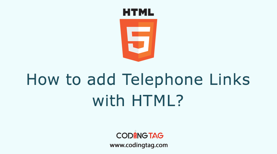 How to Add Telephone Links with HTML? click to call action in HTML