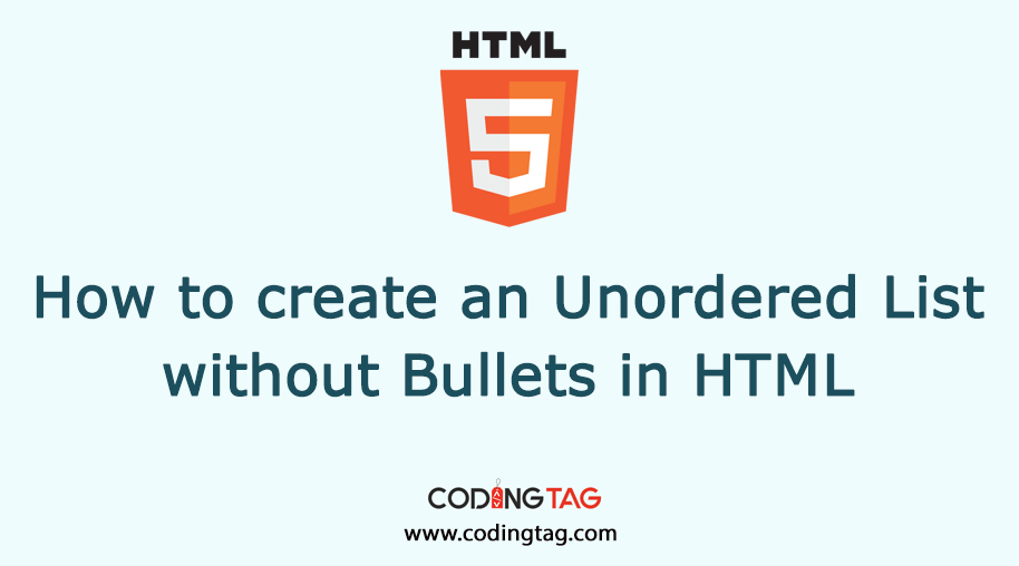 Learn to create unordered list without bullets using list-style-type