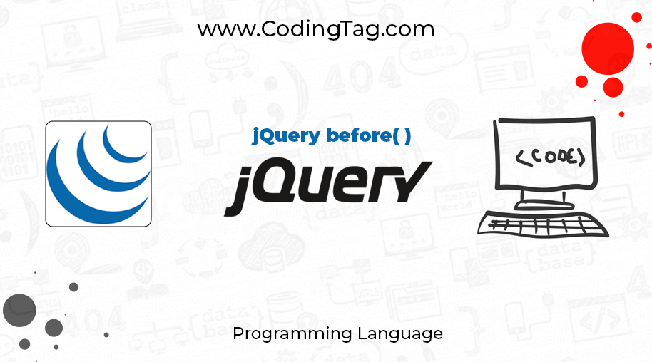 jQuery before()