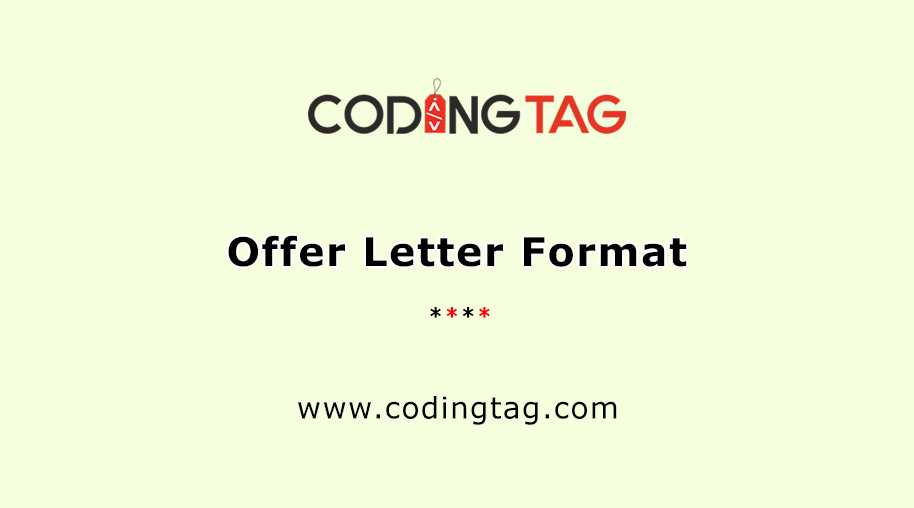 Simple Offer Letter Format