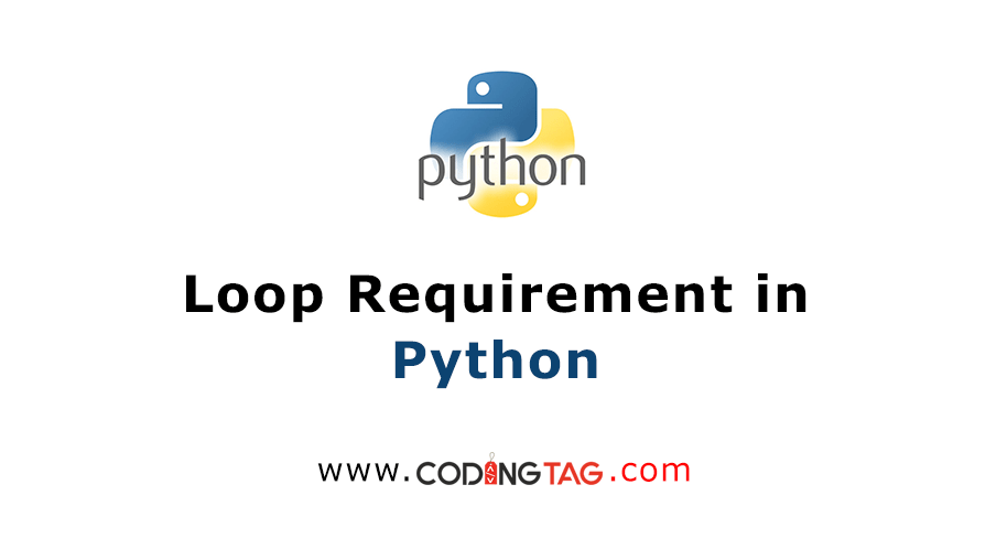 Loop Requirement in Python