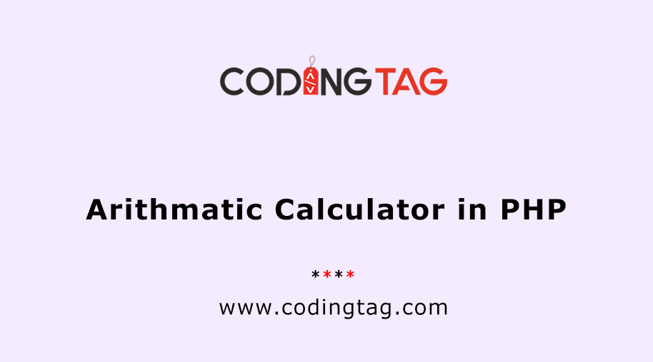 Arithmatic Calculator in PHP