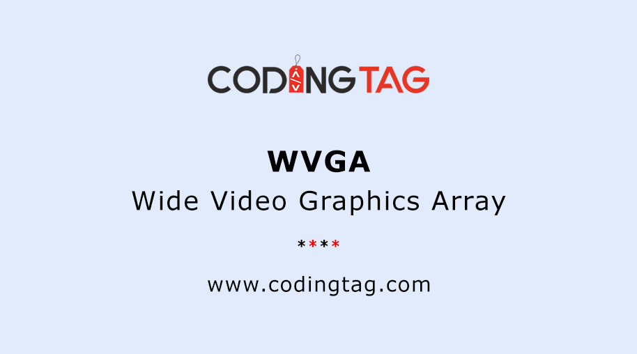 Wide Video Graphics Array (WVGA)