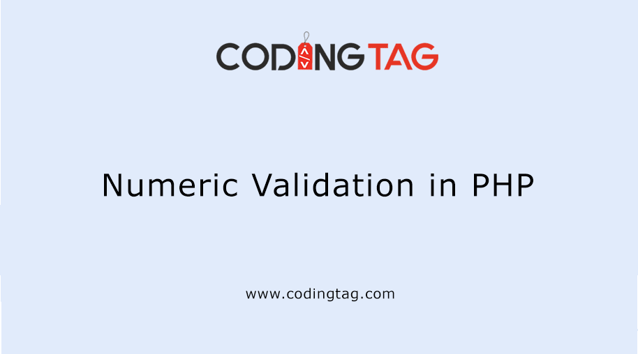 Numeric Validation in PHP