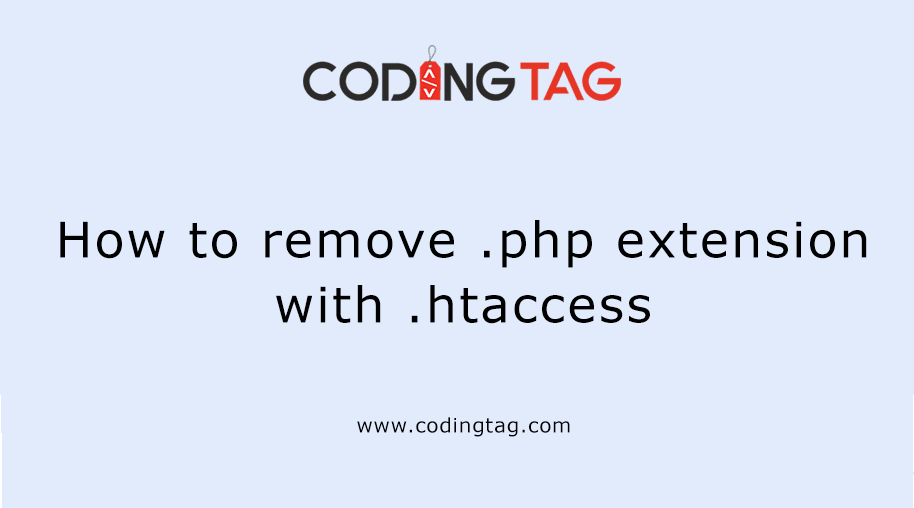 How to remove .php extension with .htaccess