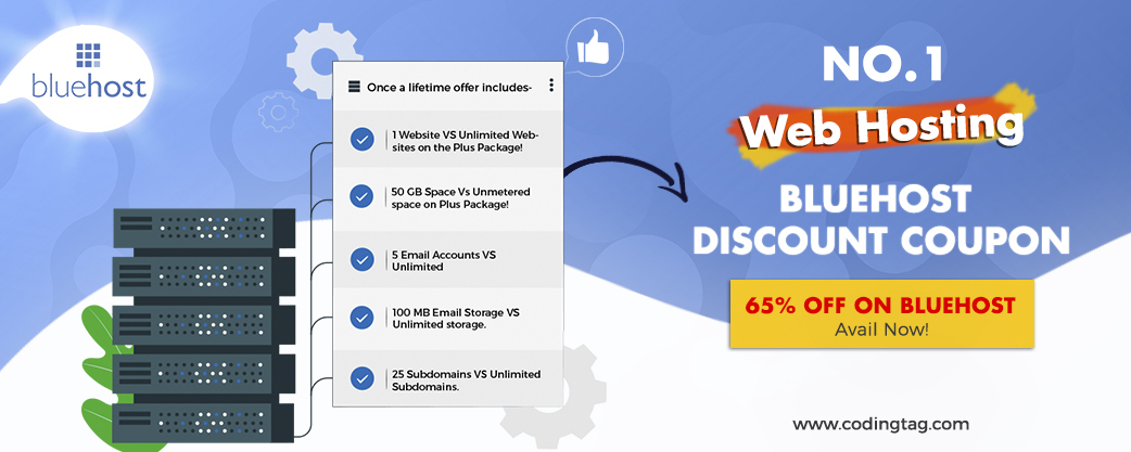 Once in a lifetime offer! 65% off on Bluehost