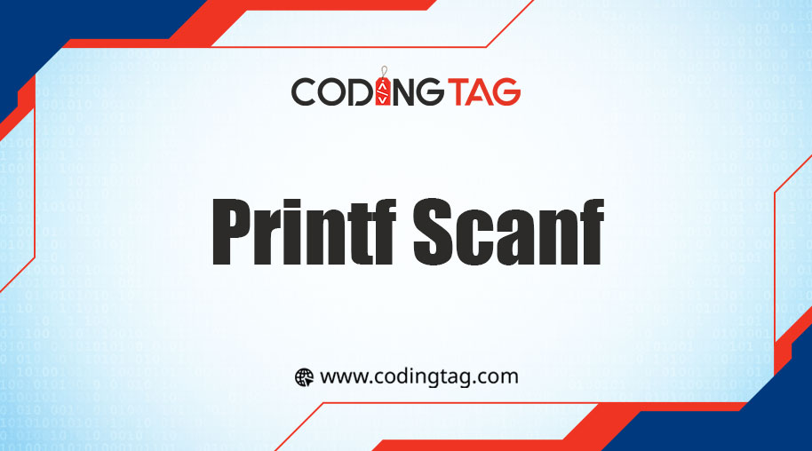 printf and scanf in C